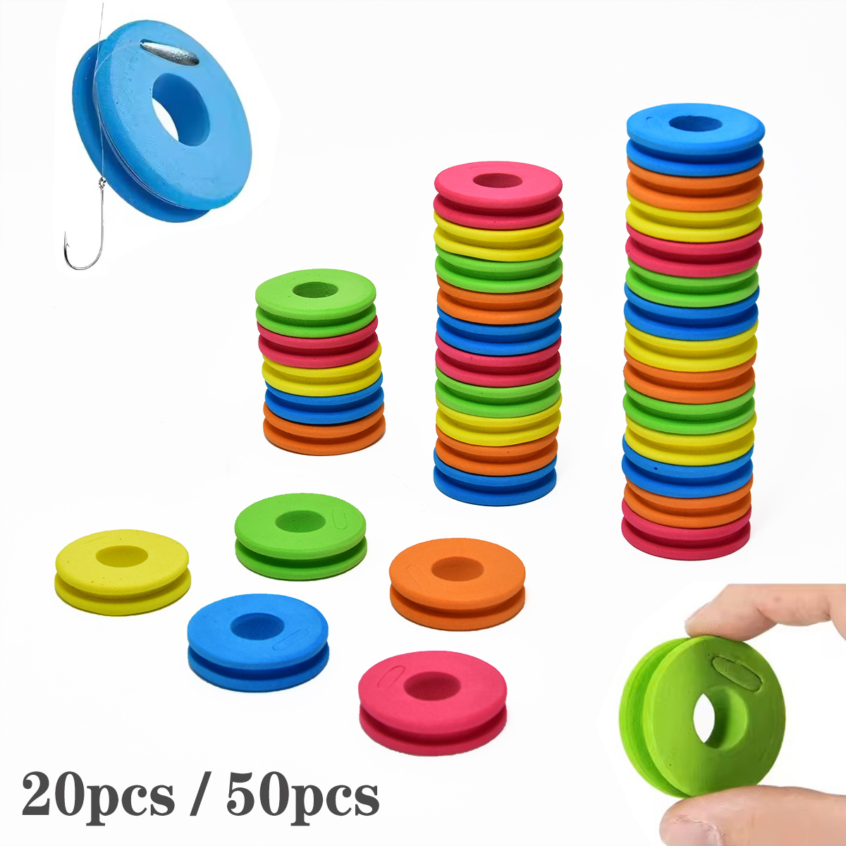 Fishing Line Spool - 20/50pcs EVA Fishing Line Winding Board