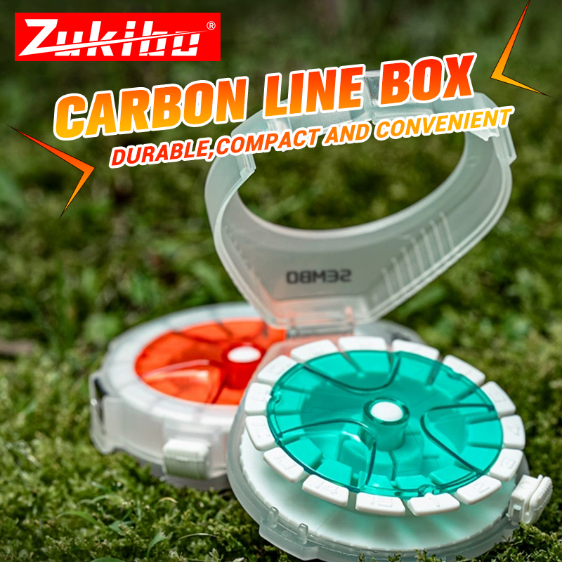 Fishing Line Box - ZUKIBO Carbon Line Box Multifunction Fishing