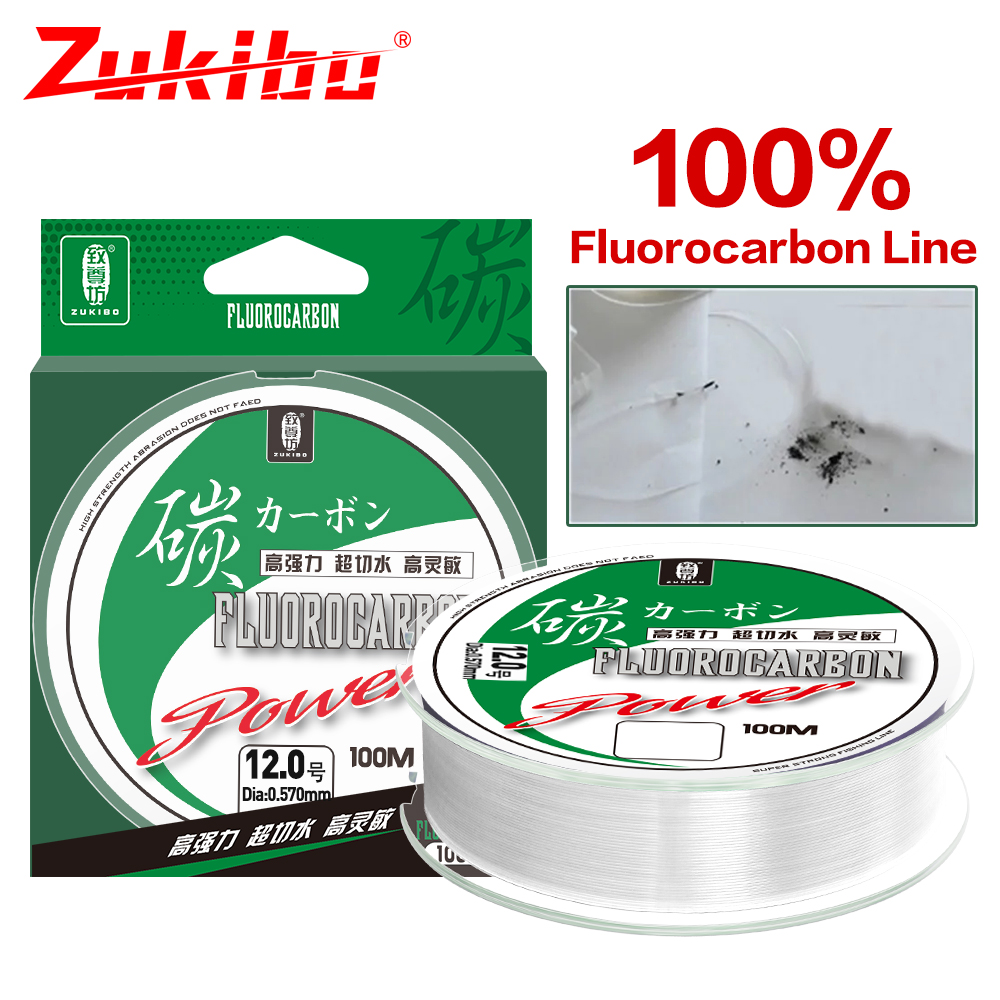 ZUKIBO 50m 100m 100% Fluorocar - Fluorocarbon Line reseña y precio