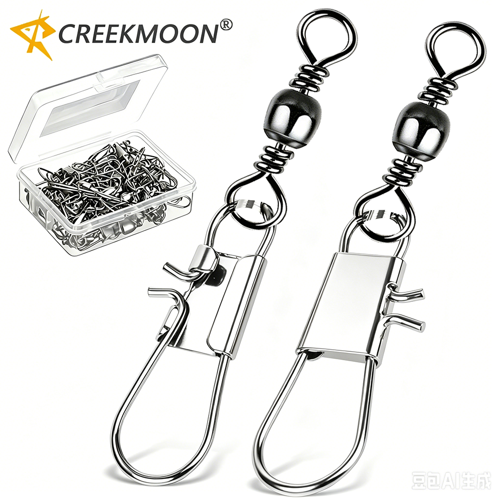 50Pc/box Stainless Steel Swive - Fishing Line Box reseña y precio
