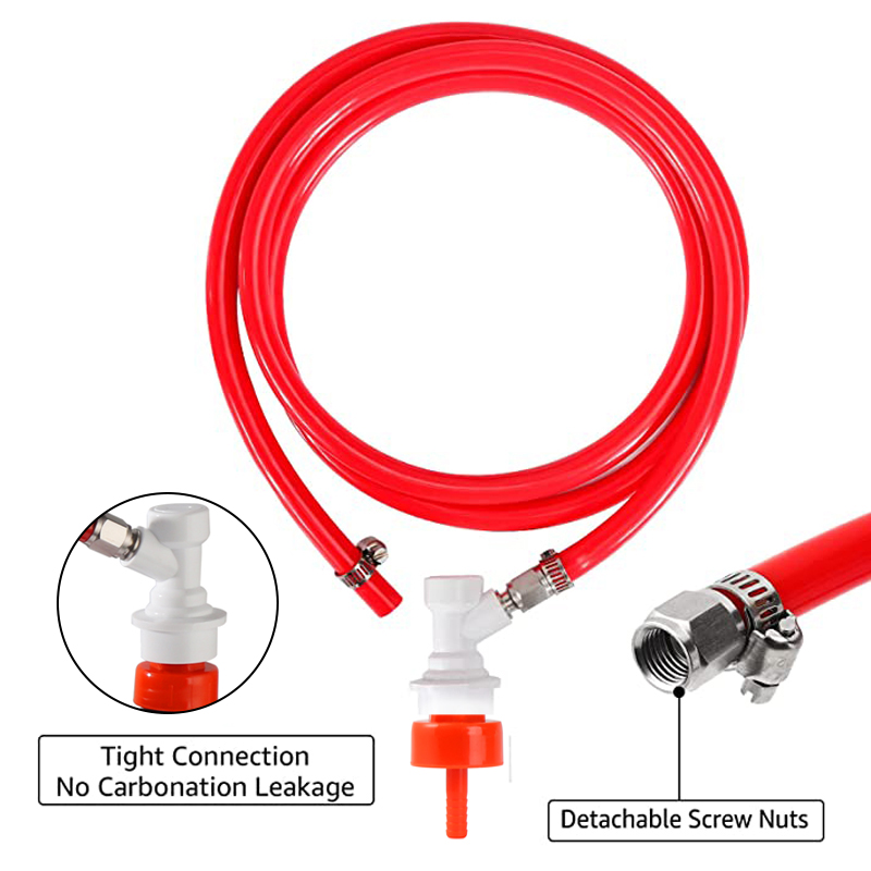Ball Lock Gas Line Assembly wi - Tippet Line reseña y precio