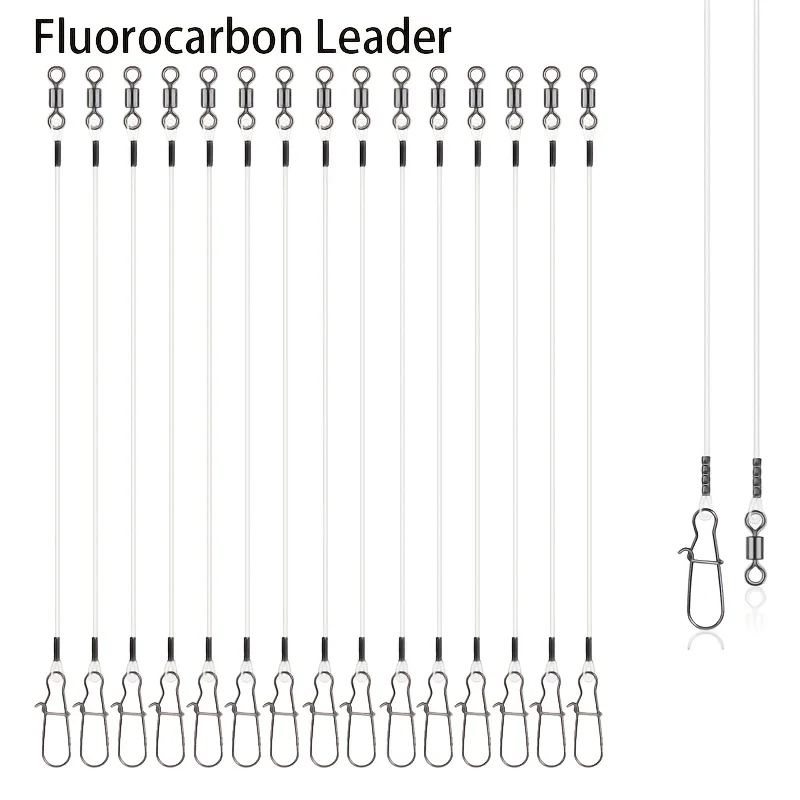 15pcs Fluorocarbon Wire Leader - Leader Line reseña y precio