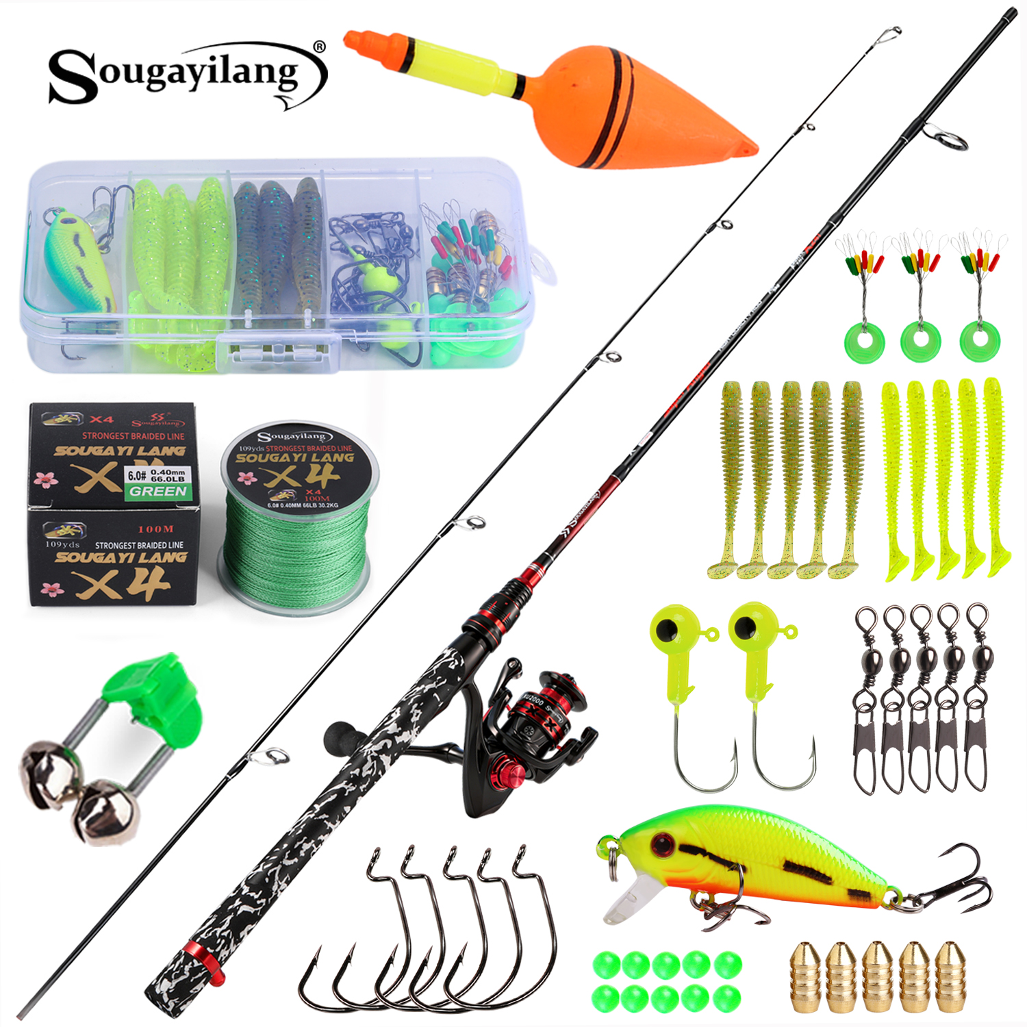 Sougayilang Spinning Fishing R - Freshwater Line reseña y precio