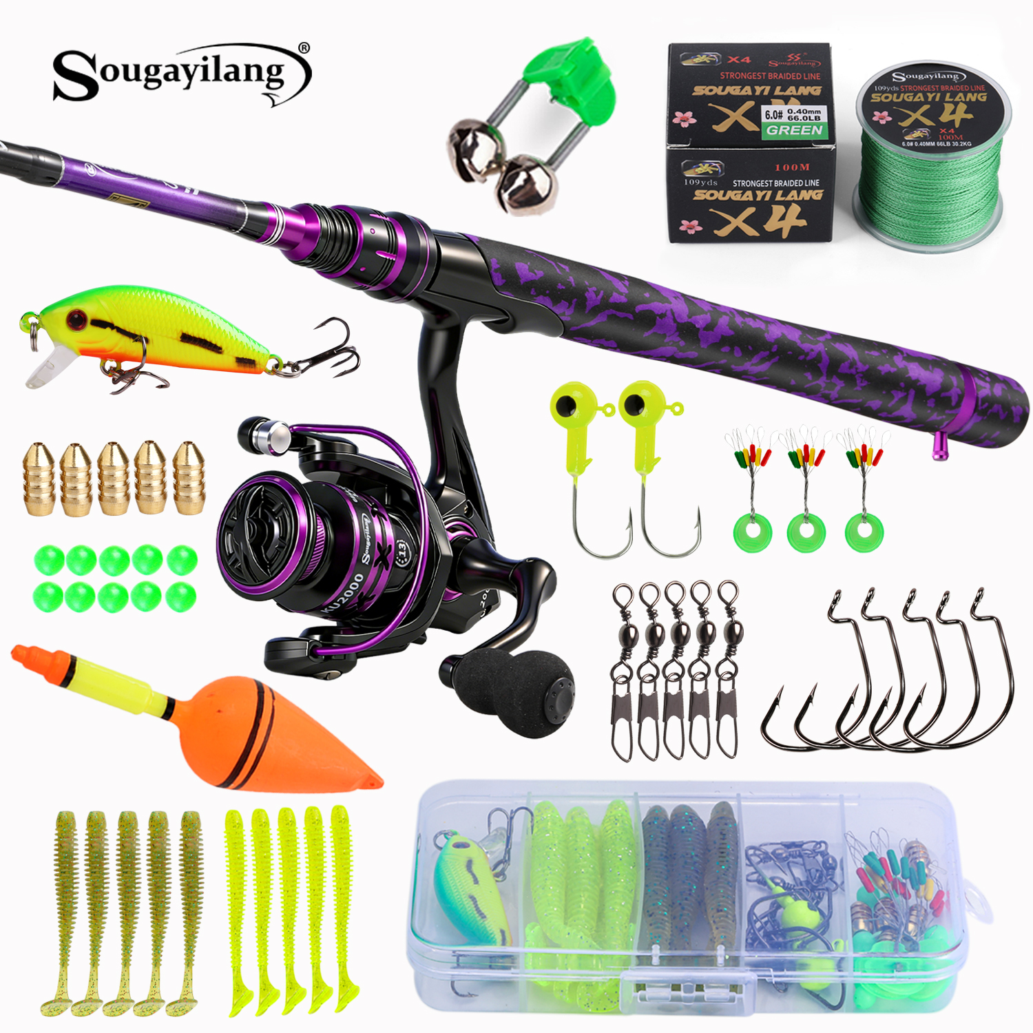 Sougayilang Spinning Fishing R - Freshwater Line reseña y precio