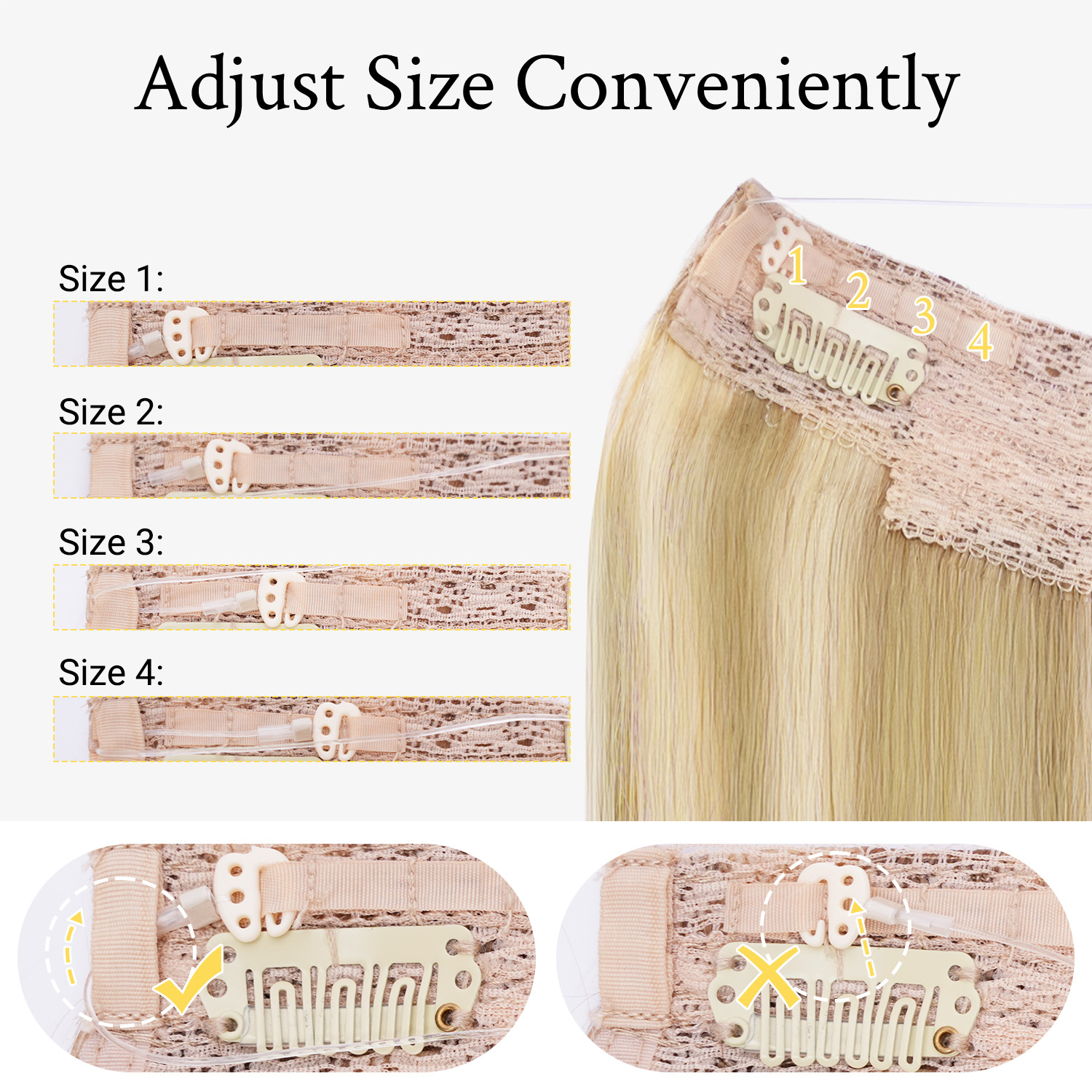 Sunmofavo Wire Halo Hair Exten - Tippet Line reseña y precio