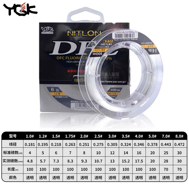YGK Original DFC Carbon Line O - Fluorocarbon Line reseña y precio