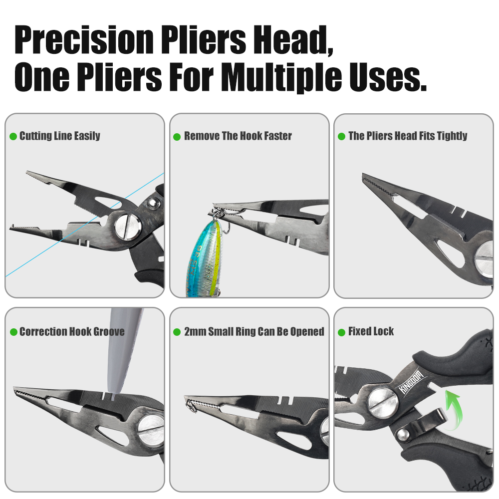 Kingdom Fishing Pliers Multifu - Fishing Line Cutter reseña y precio