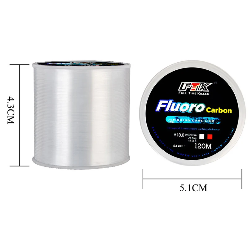 120M Fishing Line 0.14mm-0.6mm - Fluorocarbon Line reseña y precio