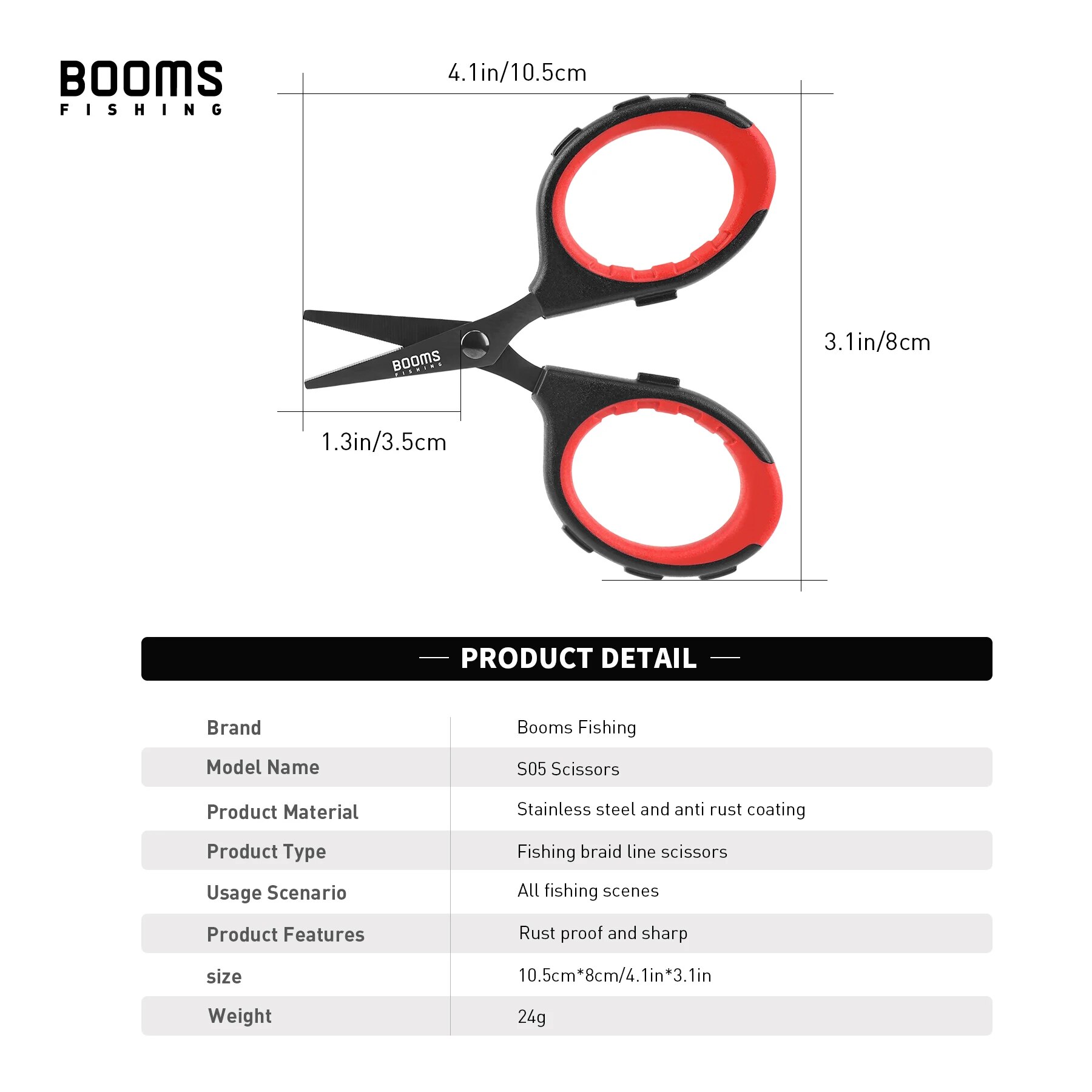 Booms Fishing S05 Braid Wire S - Fishing Line Cutter reseña y precio