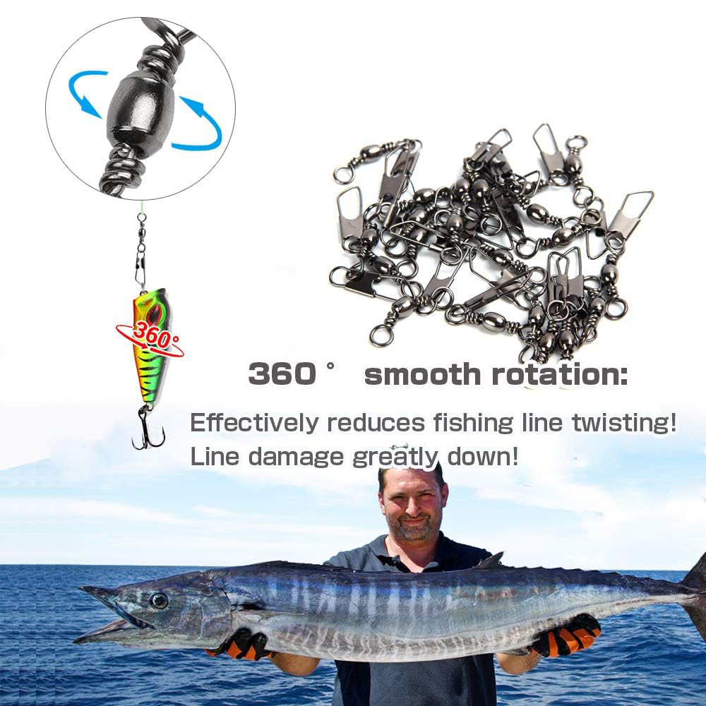 50Pcs Stainless Steel Snap Swi - Saltwater Line reseña y precio