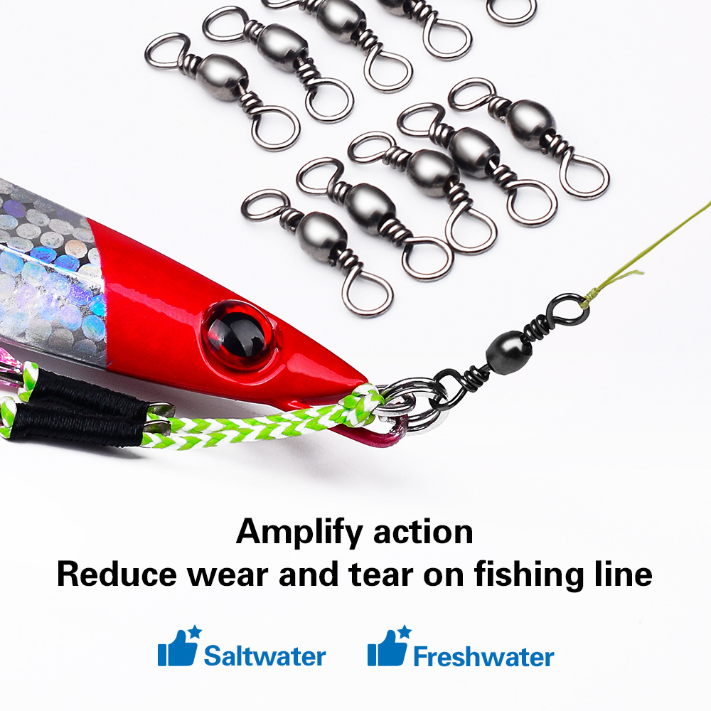 100Pcs Fishing Swivels Connect - Leader Line reseña y precio