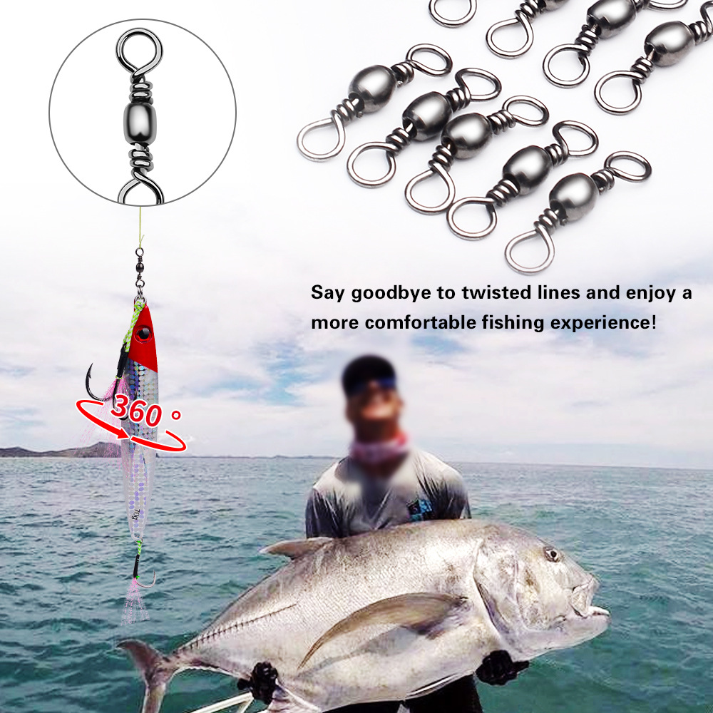 100Pcs Fishing Swivels Connect - Leader Line reseña y precio