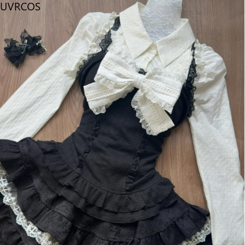 Y2k Aesthetic Lolita Style 3 P - Fly Line reseña y precio