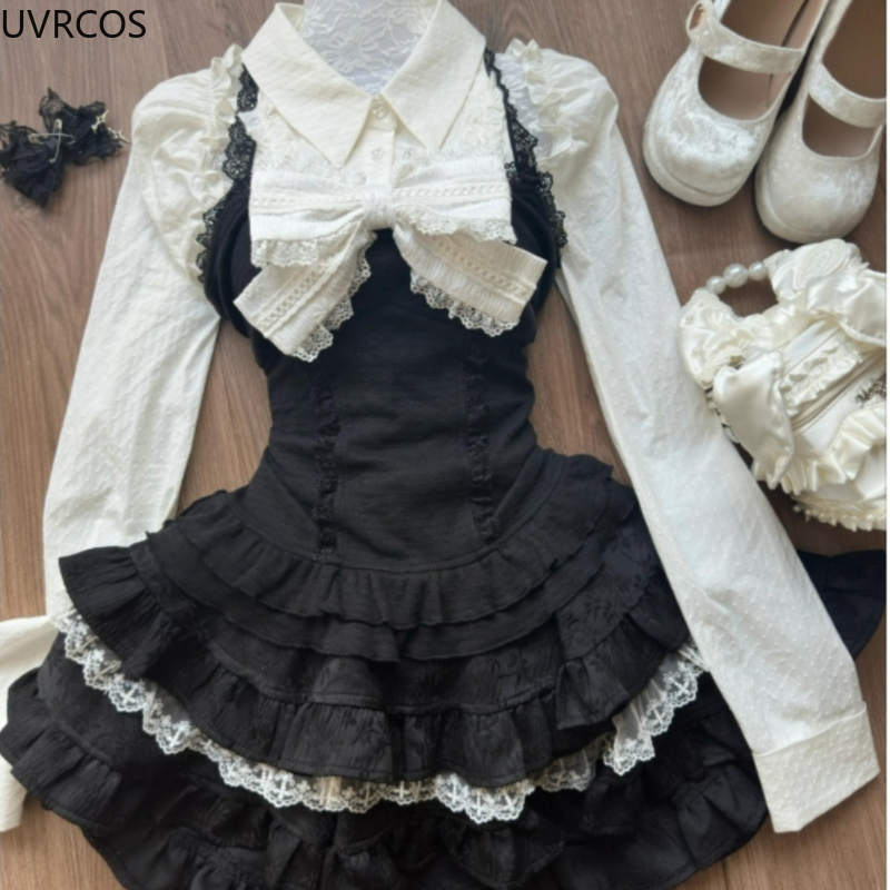Y2k Aesthetic Lolita Style 3 P - Fly Line reseña y precio
