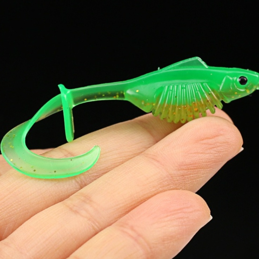 10PCS PVC Fishing Soft Lures 6 - Ice Fishing Line reseña y precio
