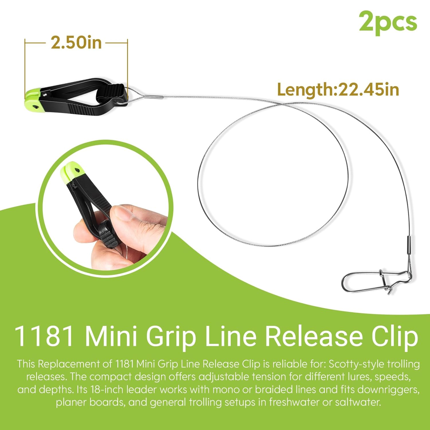 1181 Grip Line Release Clip fo - Leader Line reseña y precio