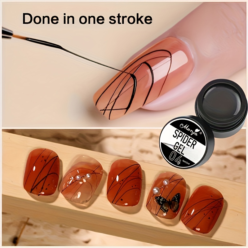 Nail Art Drawing Gel, Elastic  - Copolymer Line reseña y precio