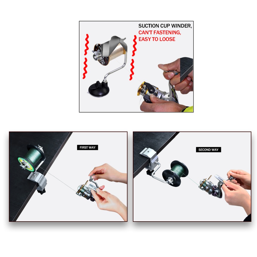 1pcs Portable Aluminum Fishing - Fishing Line Spooler reseña y precio