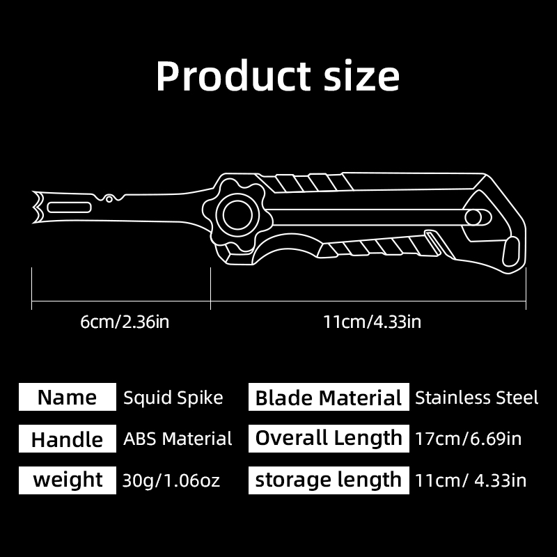 Squid Knife Stainless Steel Li - Saltwater Line reseña y precio