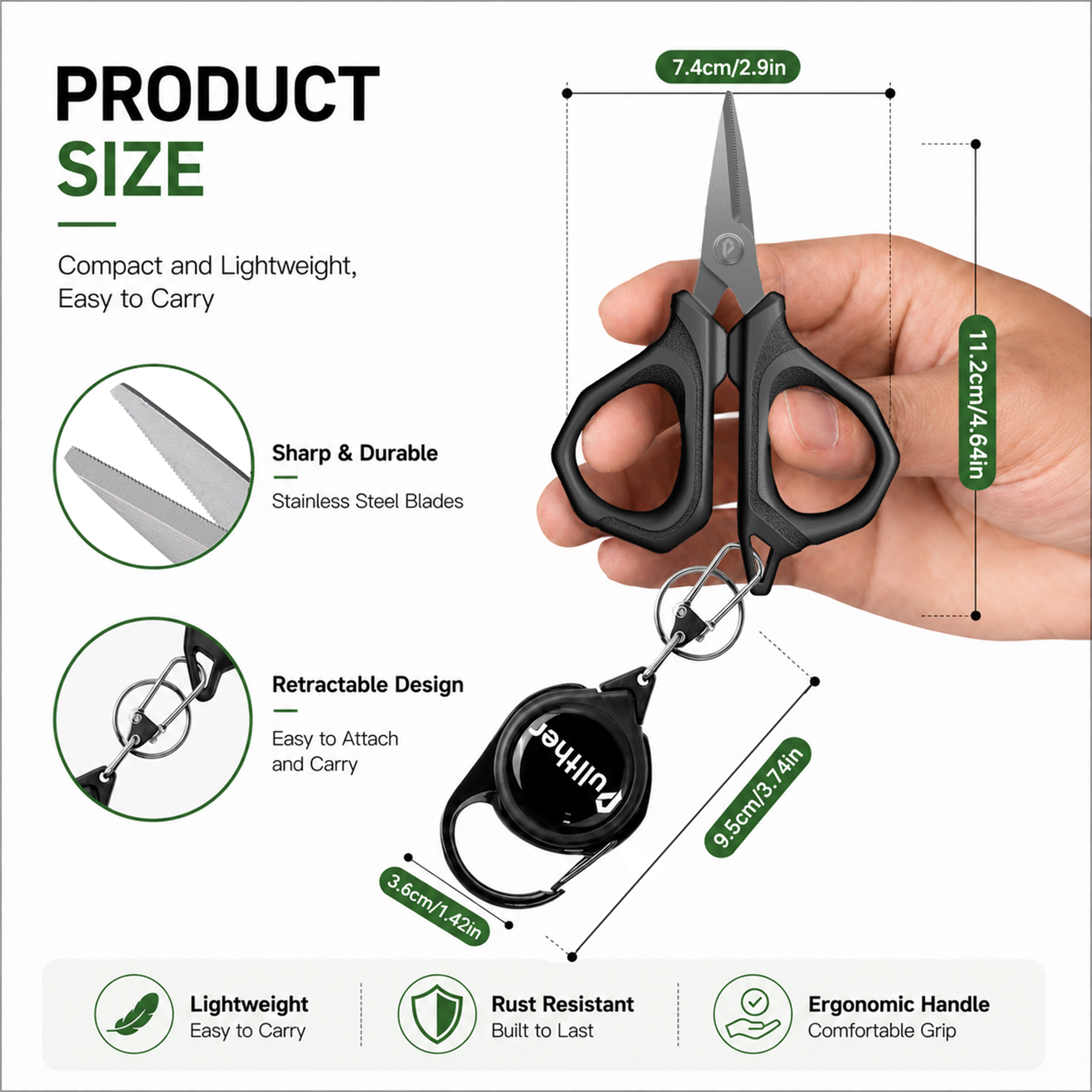 Fishing Scissors Stainless Ste - Fishing Line Cutter reseña y precio