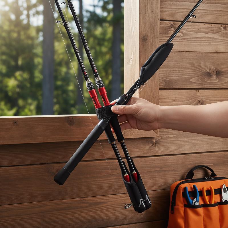 Adjustable Fishing Pole Sling  - Fishing Line Spooler reseña y precio