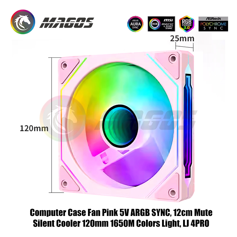 Computer Case Fan Pink 5V ARGB - Fly Line reseña y precio