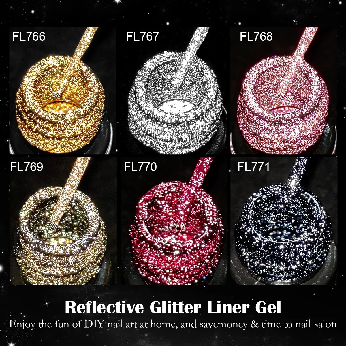 7/9/10/13pcs Gold Silver Refle - Copolymer Line reseña y precio