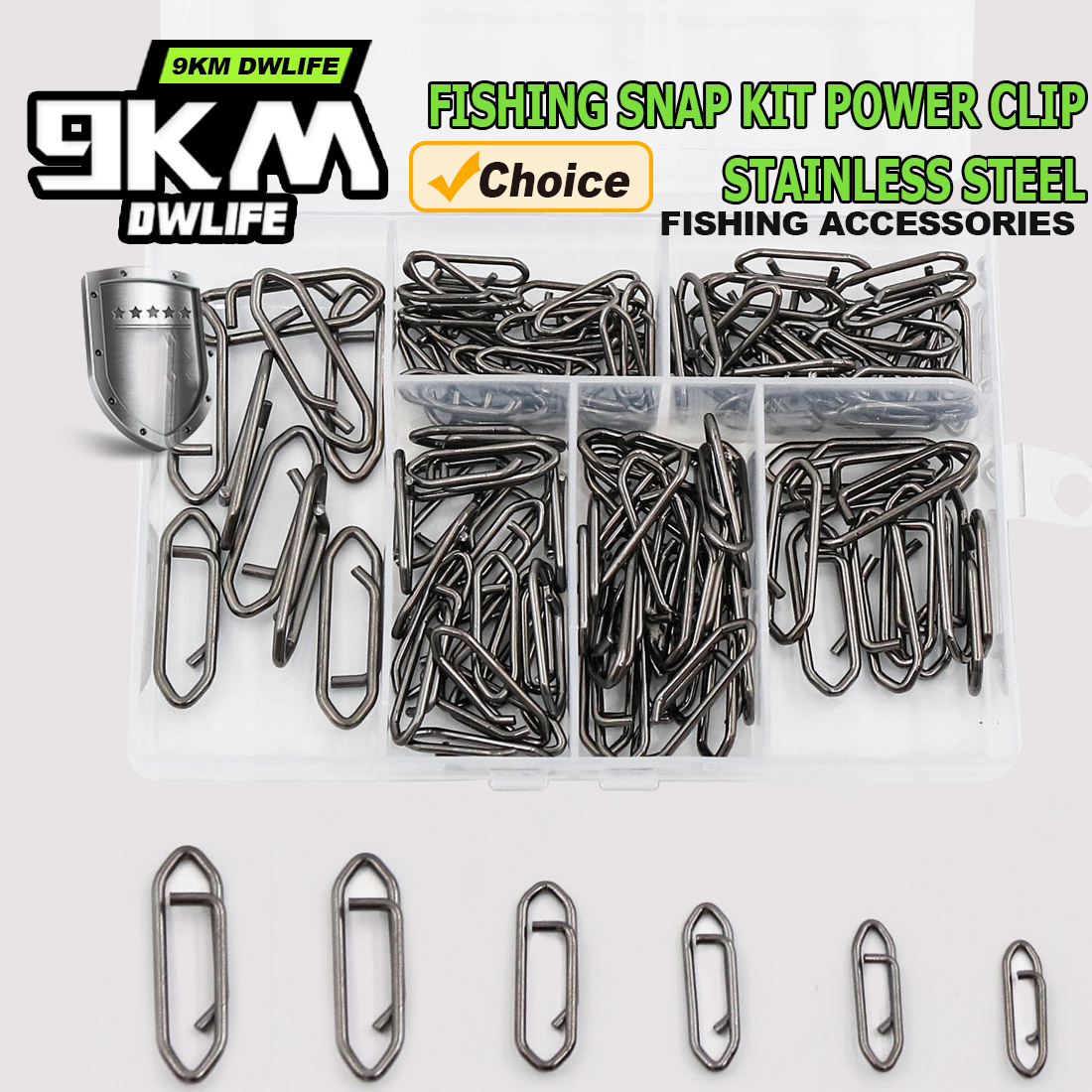 9KM Fishing Snap Kit 110pcs Po - Saltwater Line reseña y precio