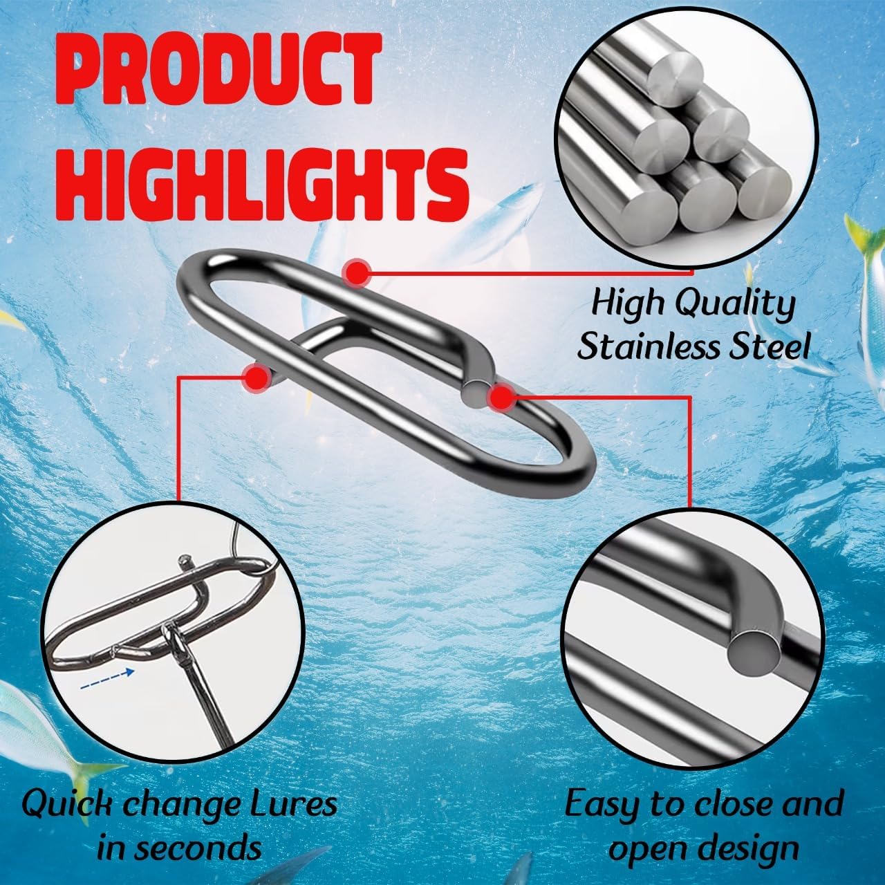 9KM Fishing Snap Kit 110pcs Po - Saltwater Line reseña y precio