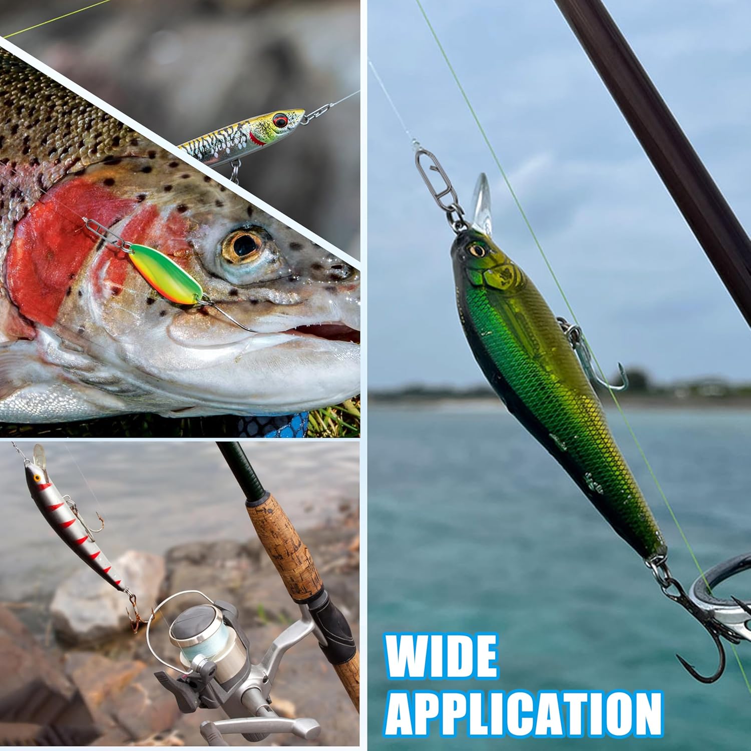 9KM Fishing Snap Kit 110pcs Po - Saltwater Line reseña y precio