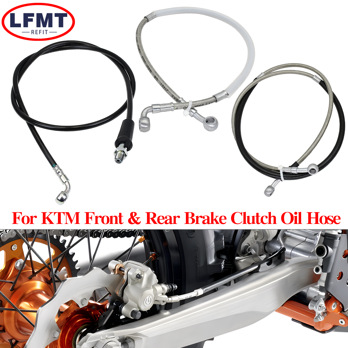 Motorcycle Rear Brake Oil Hose - Braided Line reseña y precio