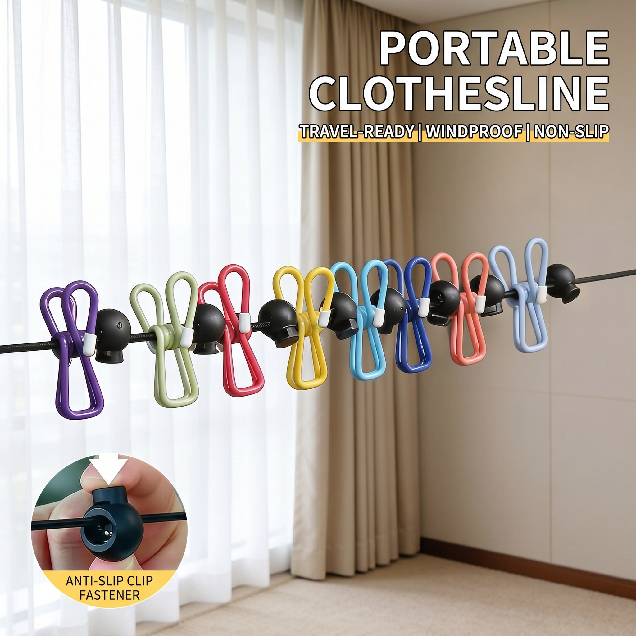 Travel Clothesline Clothes Lin - Tippet Line reseña y precio
