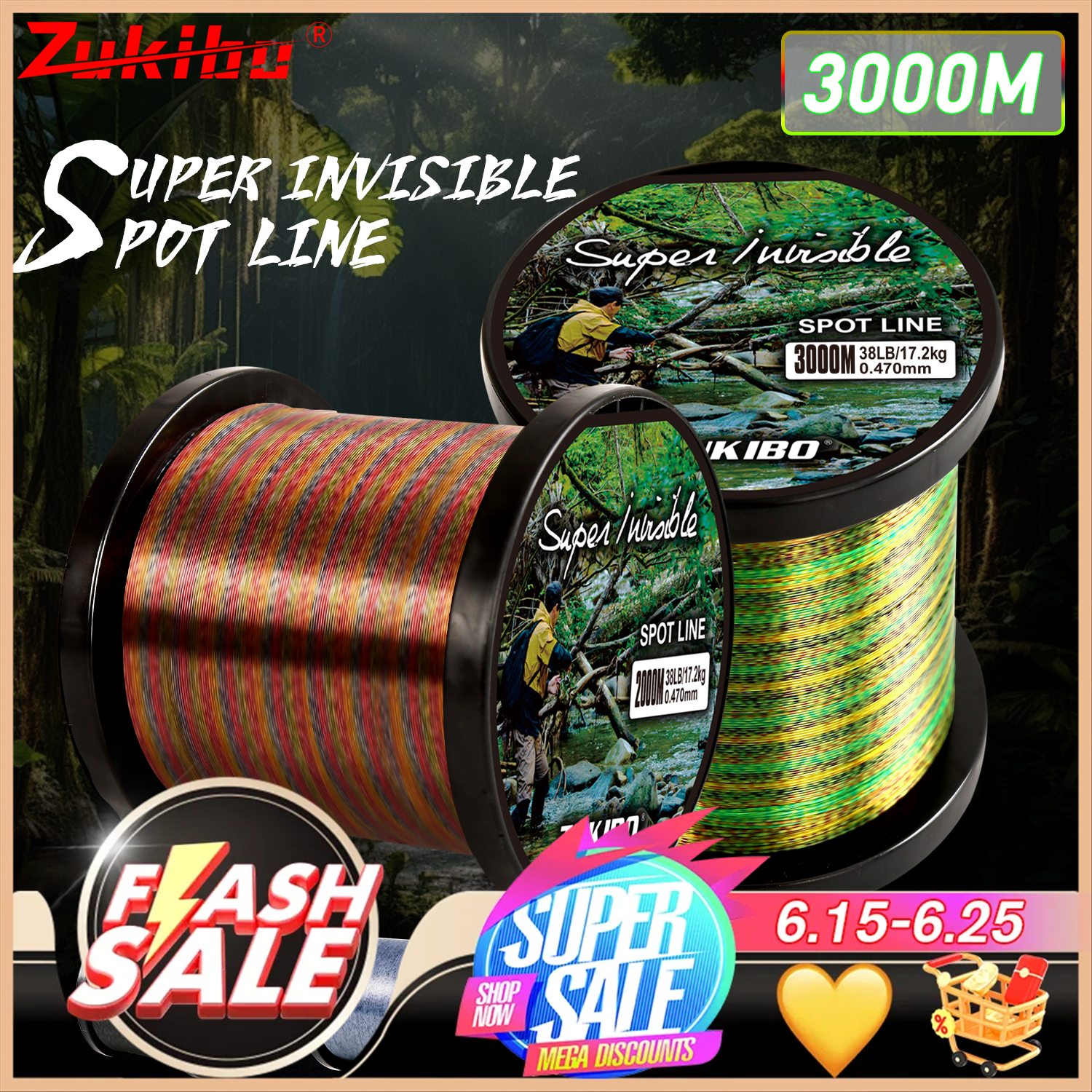 ZUKIBO 2000m 1000m 500m Invisi - Copolymer Line reseña y precio