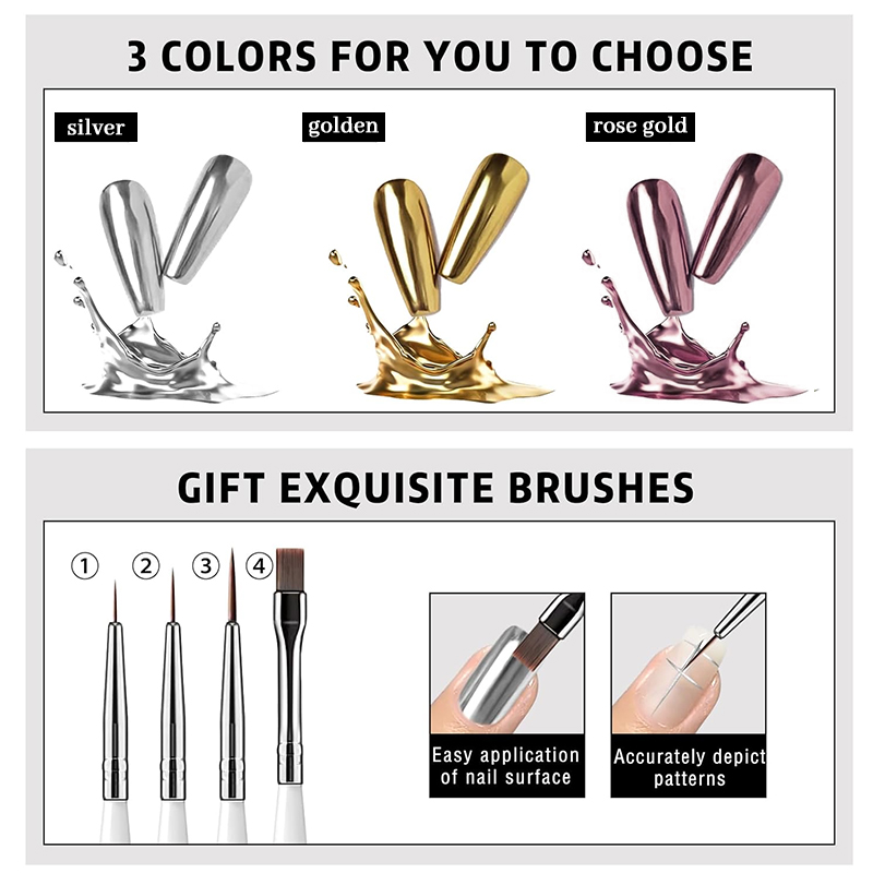 Metallic Painting Gel Chrome G - Copolymer Line reseña y precio
