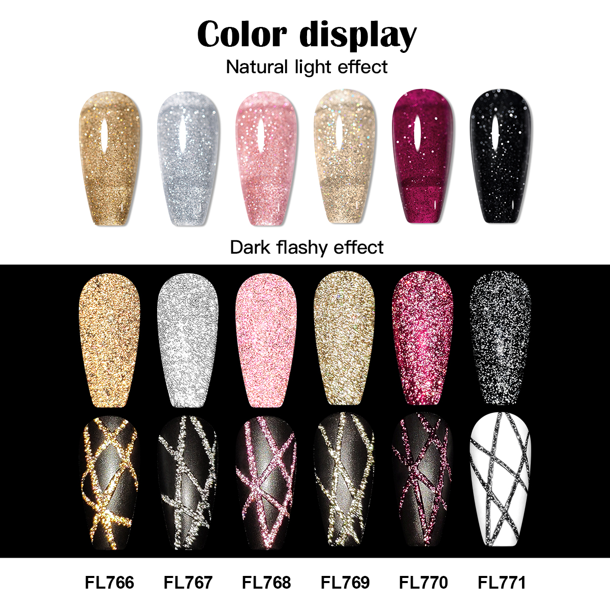 Gold Silver Reflective Glitter - Copolymer Line reseña y precio