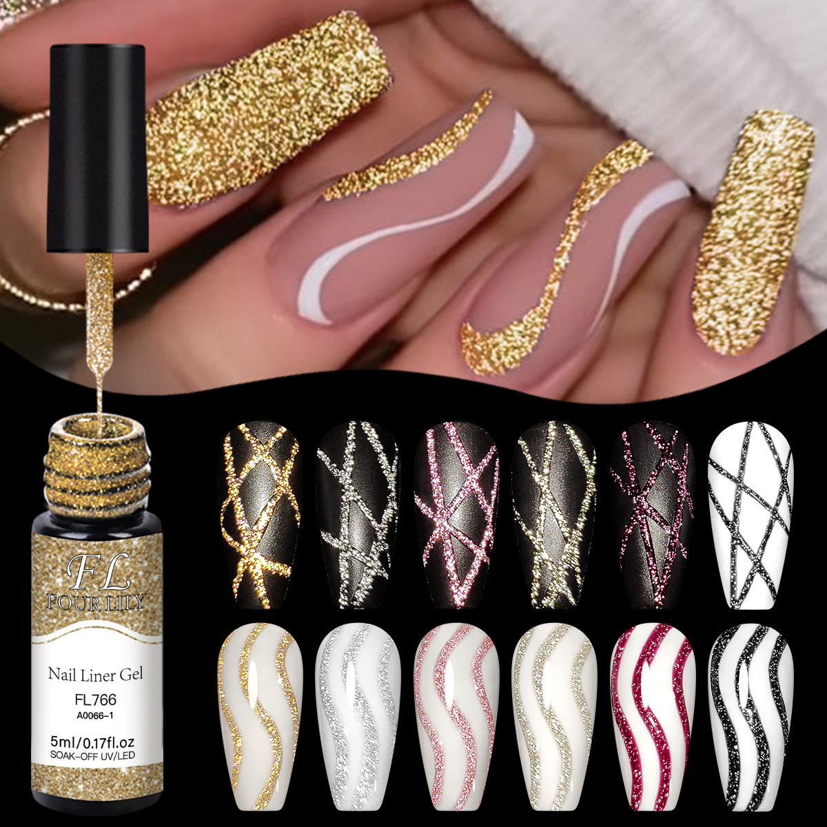 Gold Silver Reflective Glitter - Copolymer Line reseña y precio
