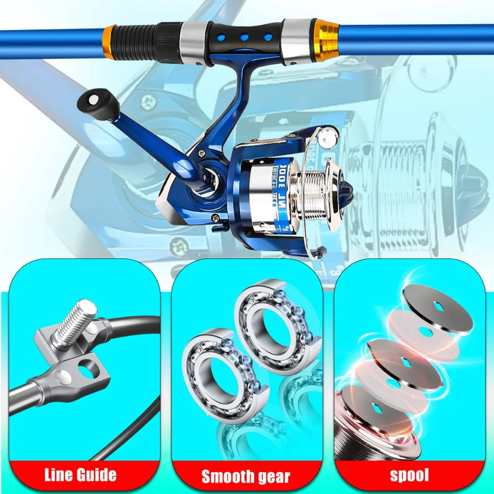 2.1-3.6M Telescopic Glass Fibe - Freshwater Line reseña y precio