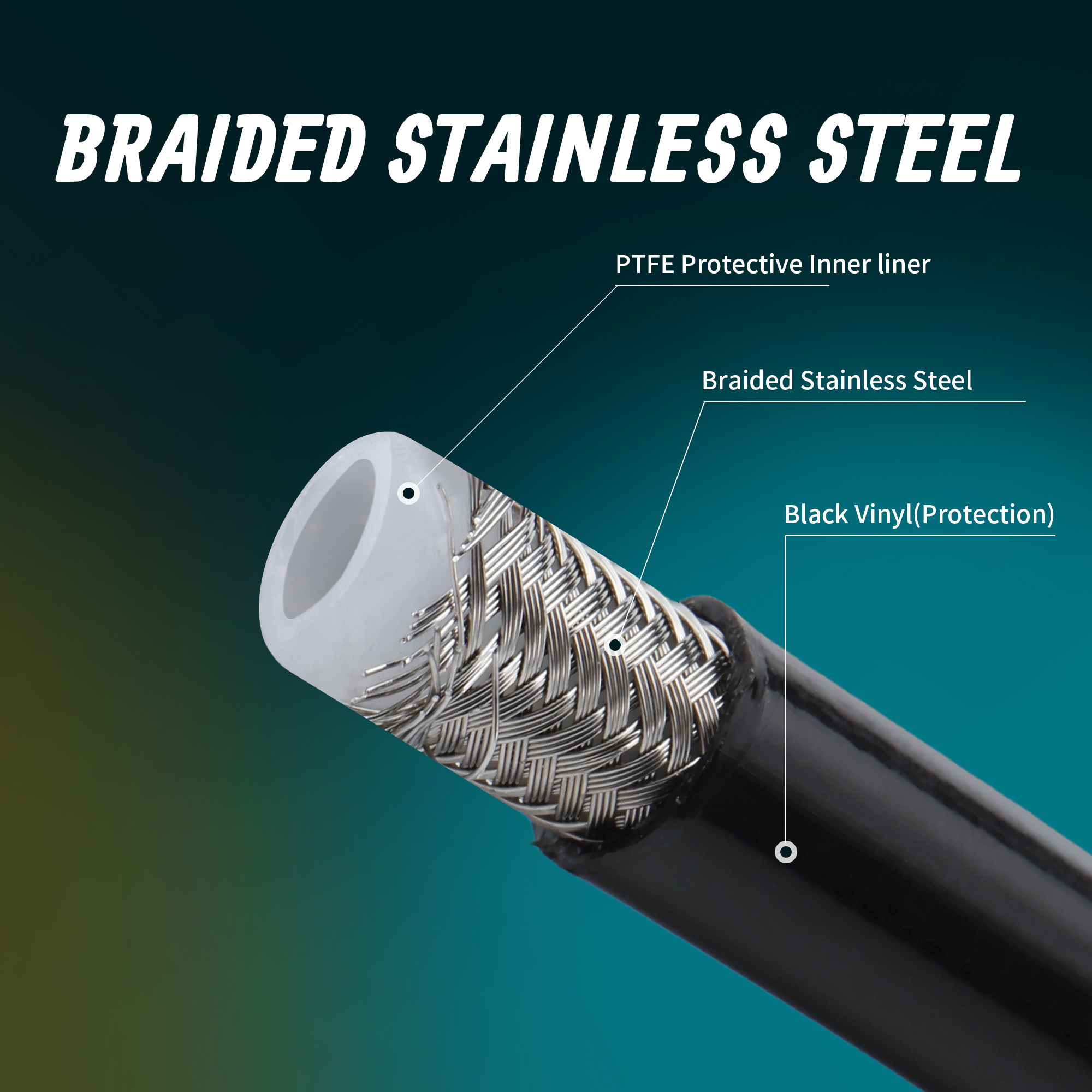 Upper Front Brake Line Oil Hos - Braided Line reseña y precio