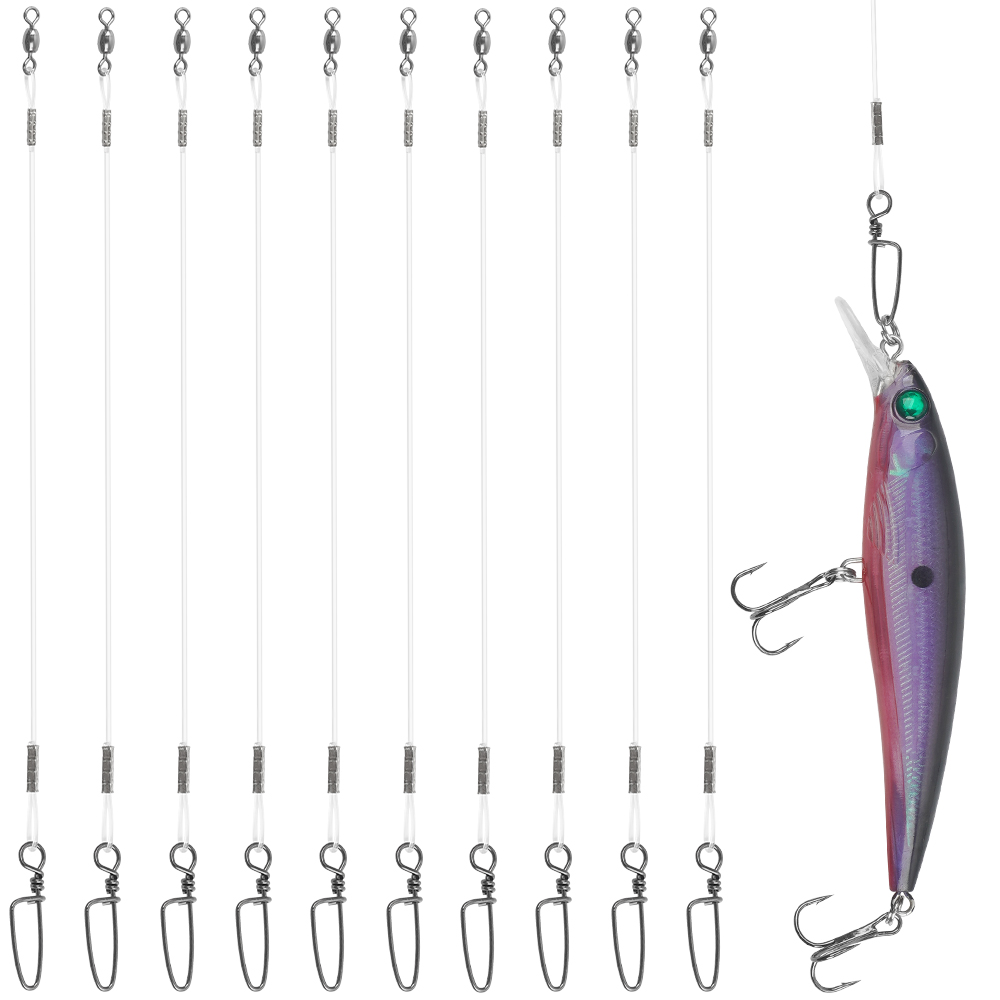 10Pcs Fluorocaron Fishing Lead - Fluorocarbon Line reseña y precio
