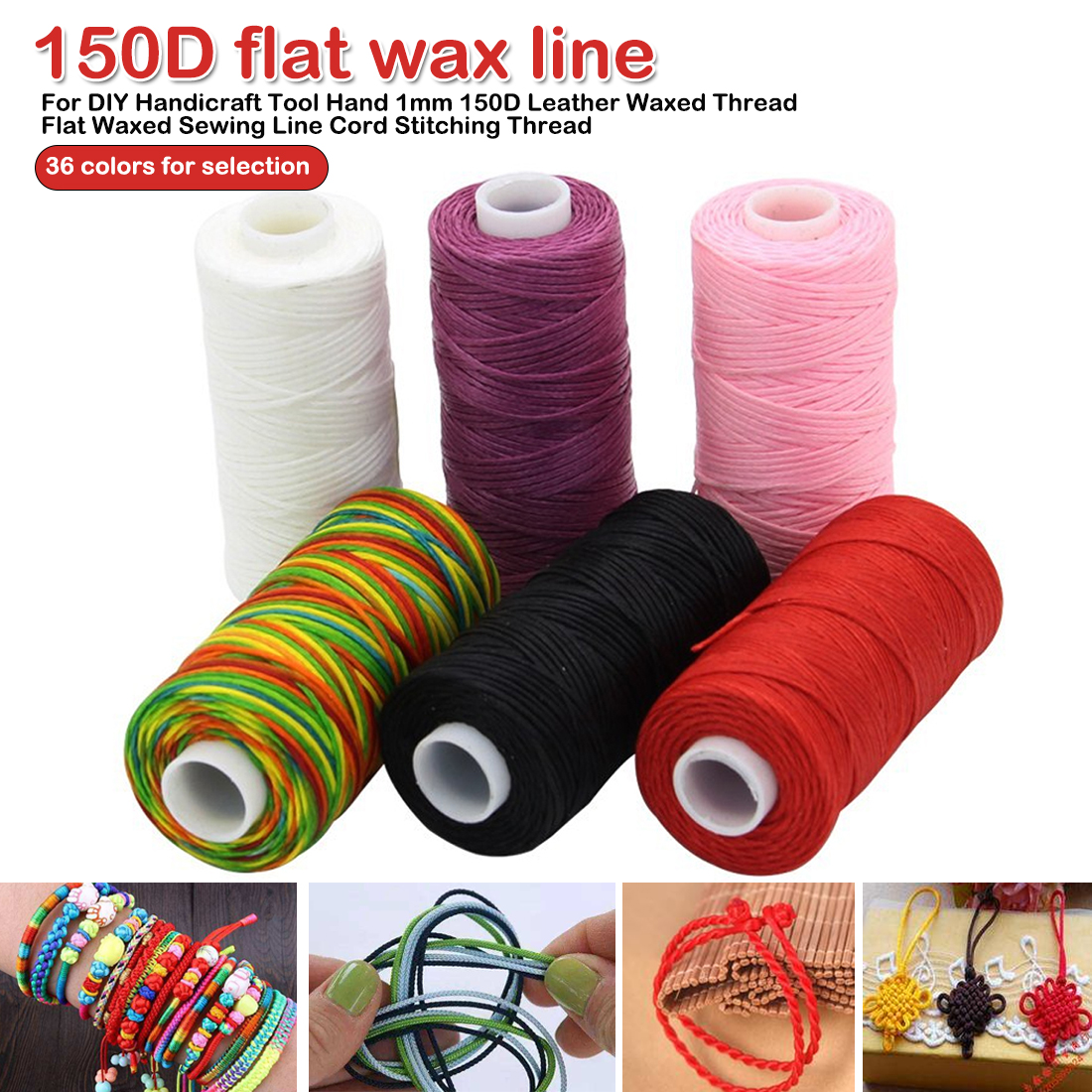 1mm 150D Leather Waxed Thread  - Copolymer Line reseña y precio