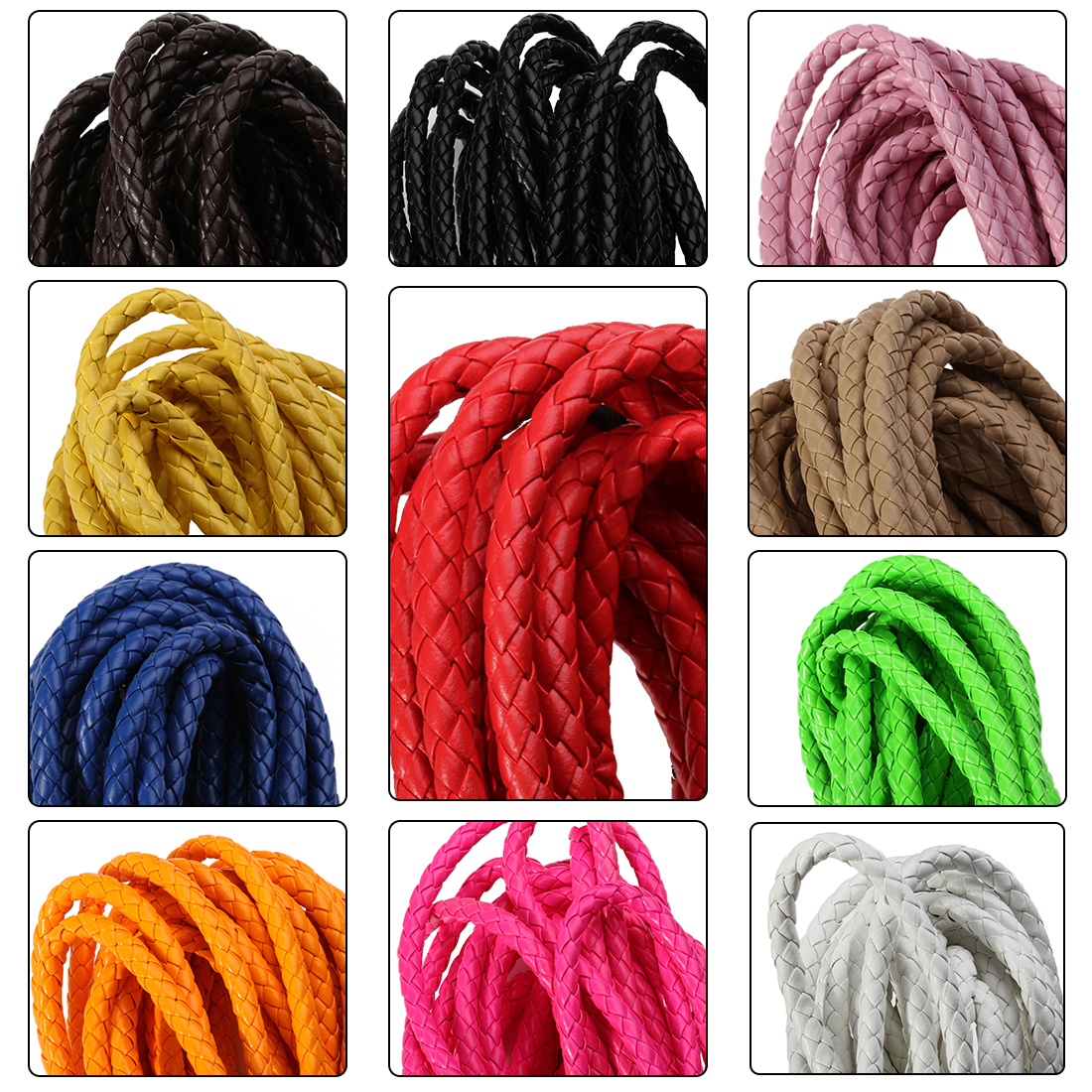 5 Yards/lot 6/7mm Braided Leat - Braided Line reseña y precio