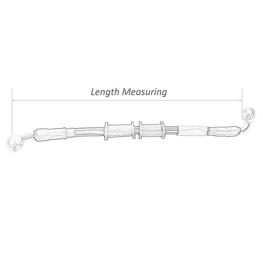 400mm-2400mm Brake Hose Hydrau - Braided Line reseña y precio