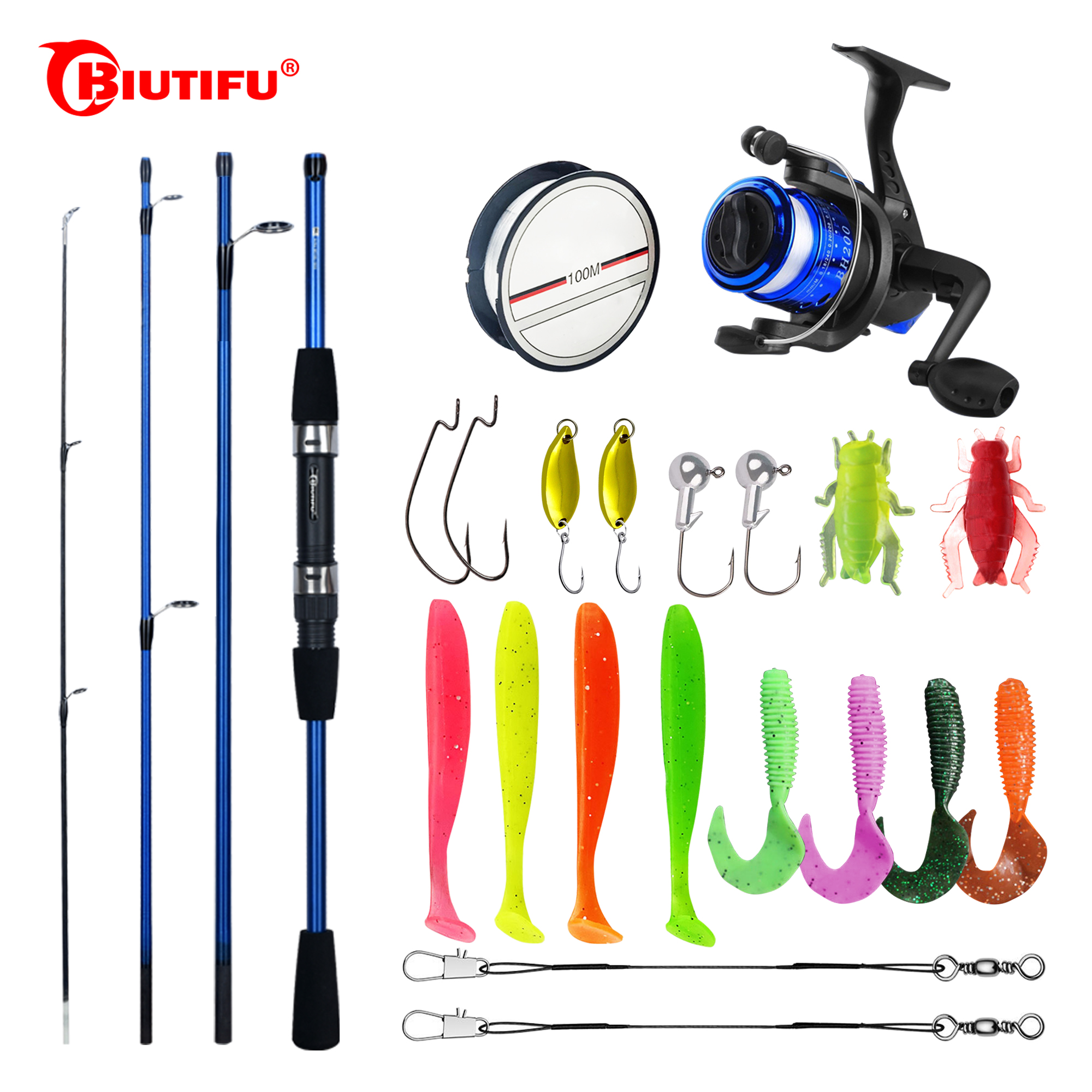 BIUTIFU Spinning Fishing Rod S - Freshwater Line reseña y precio