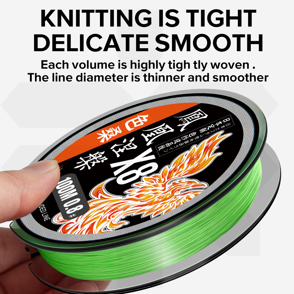 ZUKIBO Phoenix 8 Strand PE Bra - Ice Fishing Line reseña y precio