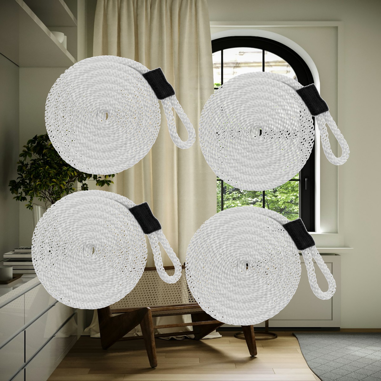 4 Pieces Docklines Mooring Rop - Braided Line reseña y precio