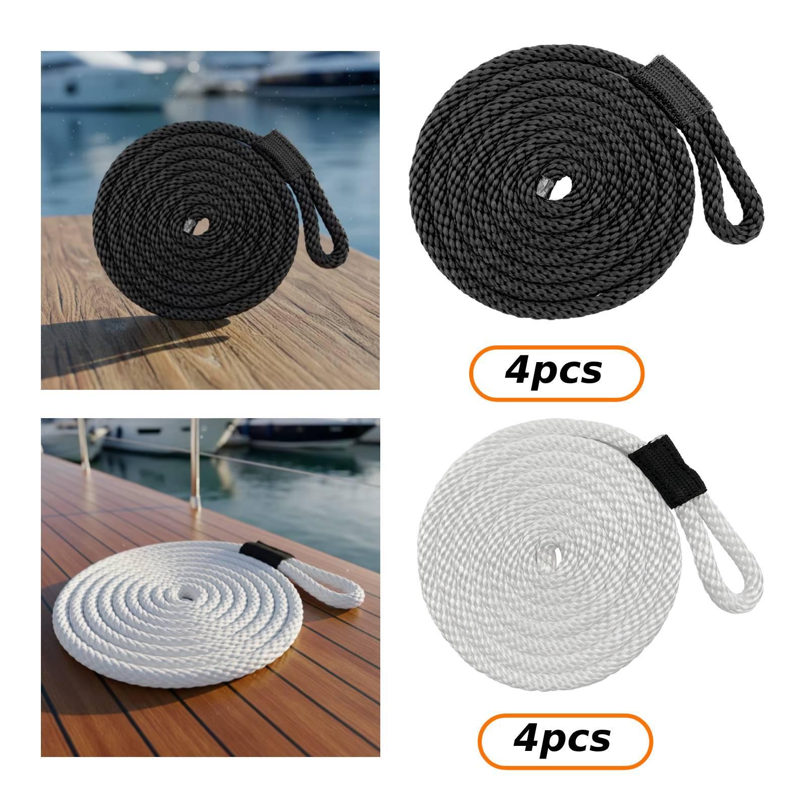4 Pieces Docklines Mooring Rop - Braided Line reseña y precio