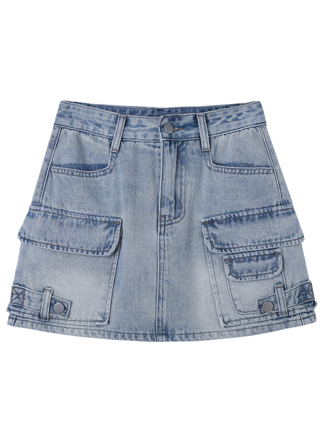 Women High Waist Cargo Denim M - Fly Line reseña y precio