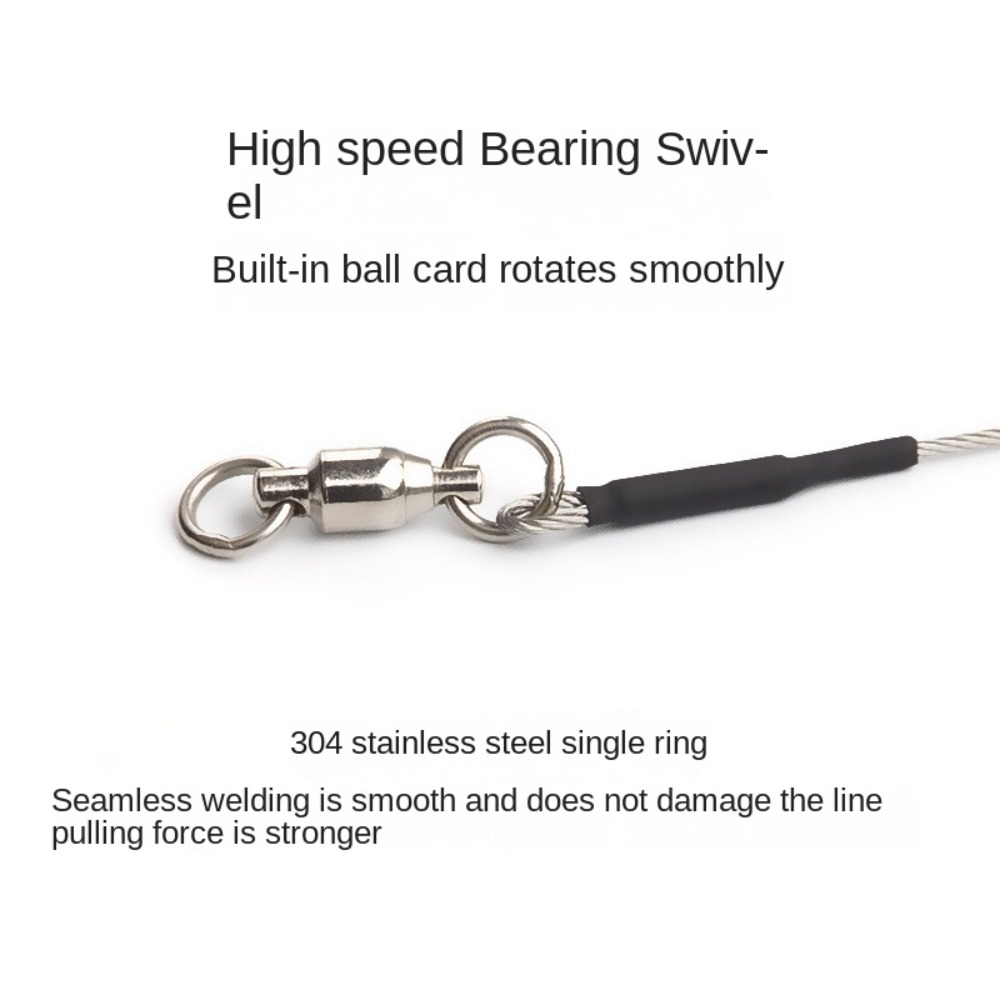 5PCS 20/30/40cm strands Stainl - Leader Line reseña y precio