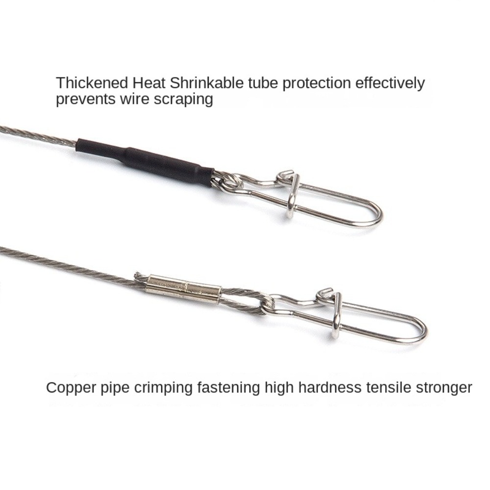 5PCS 20/30/40cm strands Stainl - Leader Line reseña y precio