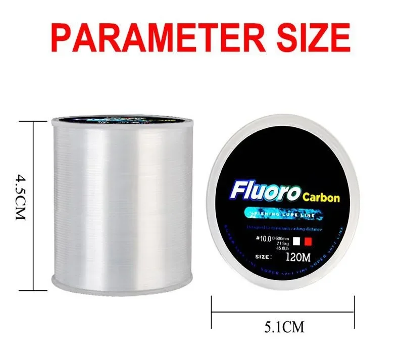 Fishing Line 120M 0.20mm-0.60m - Fluorocarbon Line reseña y precio